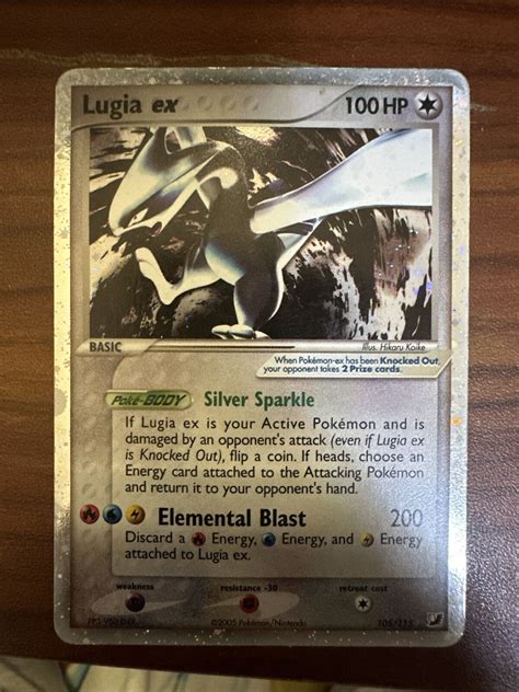 Pokémon TCG Lugia ex EX Unseen Forces 105 115 Holo Rare EX eBay