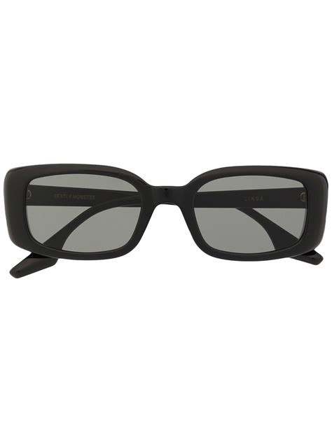 Gentle Monster Linda 01 Square Frame Sunglasses In Black Modesens