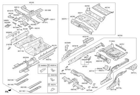 B Genuine Hyundai Panel Center Floor