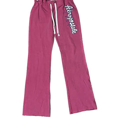 Aeropostale Pink Flare Sweatpants Aeropostale Depop