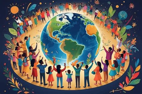 Premium Photo Global Celebration Illustration Welcoming 2025
