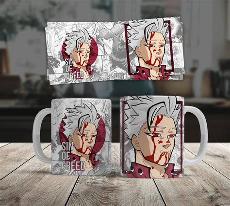 Anime Sublimation Design Sublimation Template Anime Mug Design