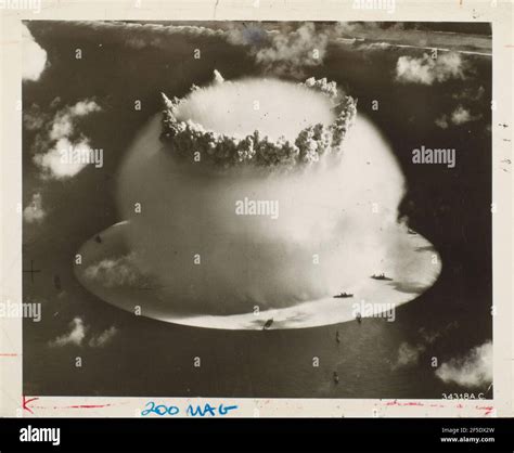Baker Day At Bikini Atoll Unknown Stock Photo Alamy