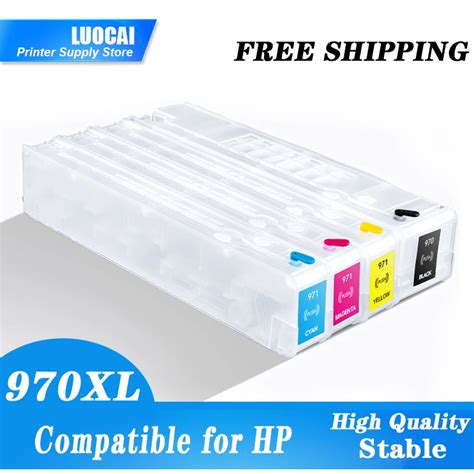 Cartucho De Tinta Recargable Para Impresora Hp Recambio De Tinta Compatible Con Hp 970 971 970xl