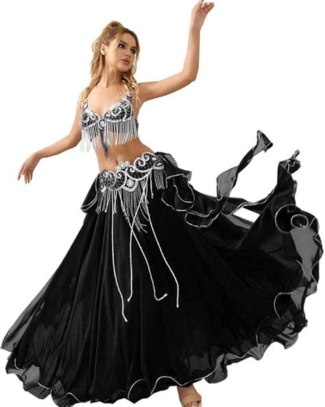 ROYAL SMEELA Belly Dance Costume Set For Women Belly Dance Bra And Belt