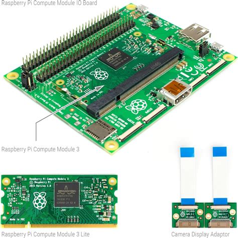 Raspberry Pi Compute Module 3 Development Kit Includes Io Board