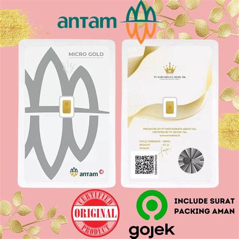 Jual Antam Micro Gold Gram Emas Asli Logam Mulia Emas Murni