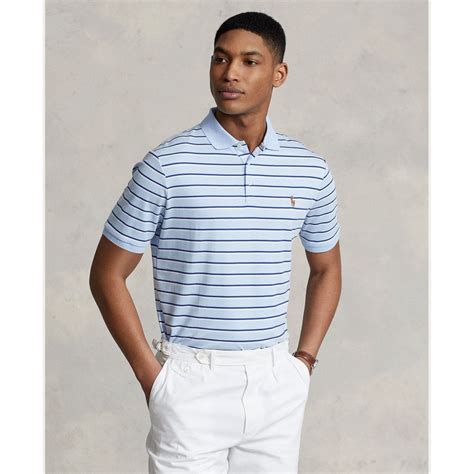 Polo Ralph Lauren Mens Short Sleeved Multi Stripe Polo Shirt Mens