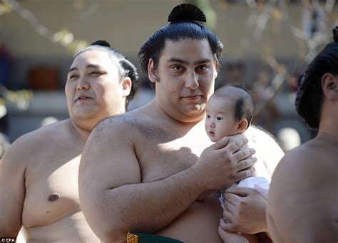 Sumo Wrestlers And Proud Dads Go Ga Ga For Their Adorable Babies