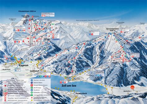 Kaprun Skigebiet Zell Am See Kaprun Kitzsteinhorn Pistenplan