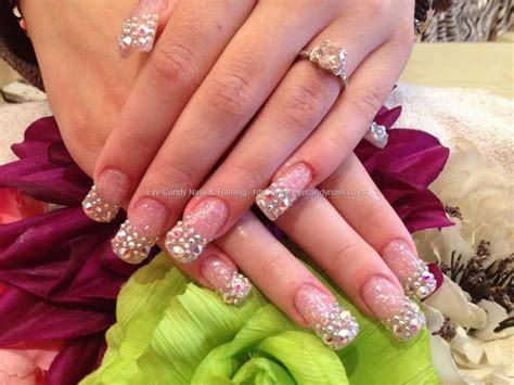 Eye Candy Nails And Training Full Set Of Acrylic Nails With Pink