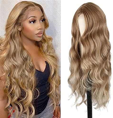 Scentw Long Body Wavy Wig Honey Blonde Wig 26inch Synthetic