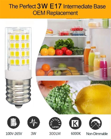 Kei D X Kel X Refrigerator Bulb W E Led Freezer Light Pack Ebay