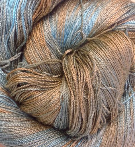 Silk Lace Weight Yarn Hand Dyed Spun Silk Yarn 2ply Knitting Yarn