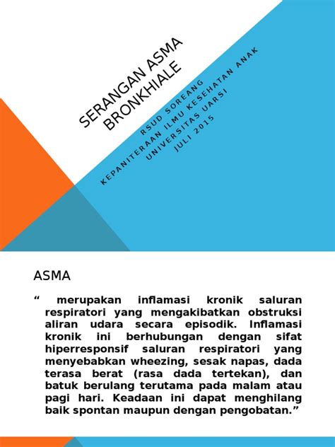 PDF Serangan Asma Bronkhiale DOKUMEN TIPS