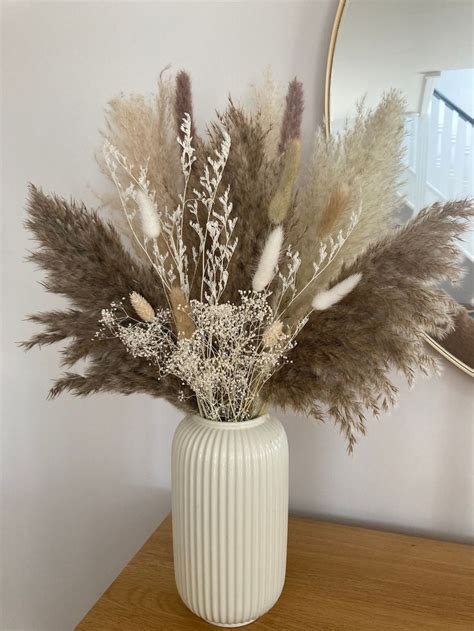 Natural Pampas Bouquet 70 Cm Dried Flower Arrangement Large Dried