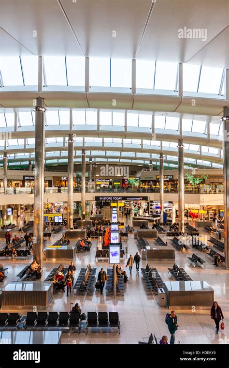 London Heathrow Airport Terminal 2 Departure Lounge Interior