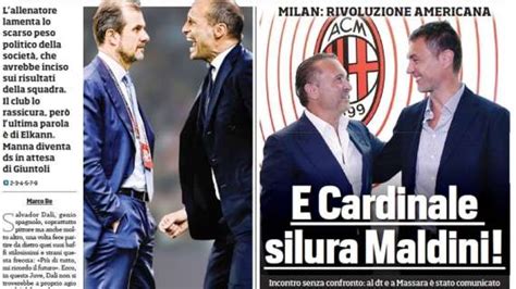 Tuttosport In Apertura Sul Milan E Cardinale Silura Maldini