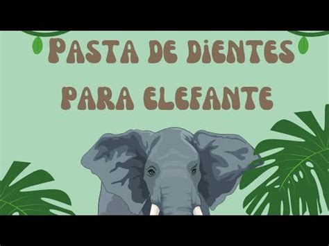 Experimento Pasta De Elefante Youtube