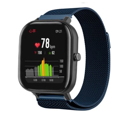 Xiaomi Amazfit GTS Milanese Armband Blau Smartwatcharmbaender De