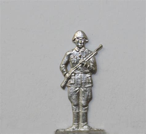 Schmalkalder Zinnfiguren Soldat Mit Mpi Frontal