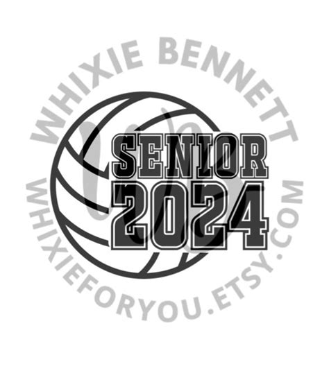 Volleyball 2024 Png Design Volleyball Senior 2024 Svg Design Volleyball