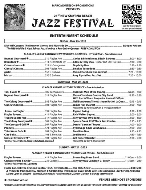 New Smyrna Beach Jazz Festival Mmpnsb