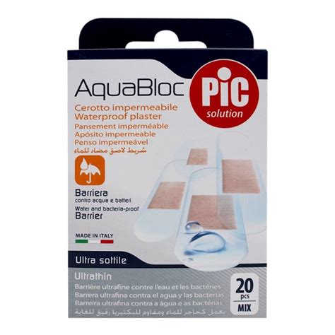 Esparadrapo Pic Solution Aqua Bloc Contra Agua Y Bacterias Mixto 20