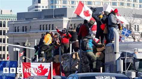 Freedom Convoy Truckers Cause Chaos In Ottawa After Second Day Of Protests