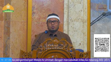 Live Sholat Jum At Khotib Ustadz M Ansyori S H I Youtube