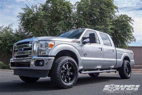 2014 Ford F 250 With 20 Hostile Off Road Knuckles 8 In Black Milled