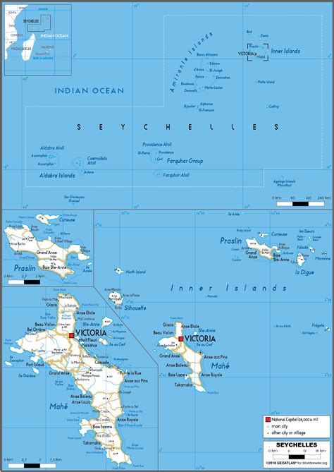 Large size Road Map of Seychelles - Worldometer