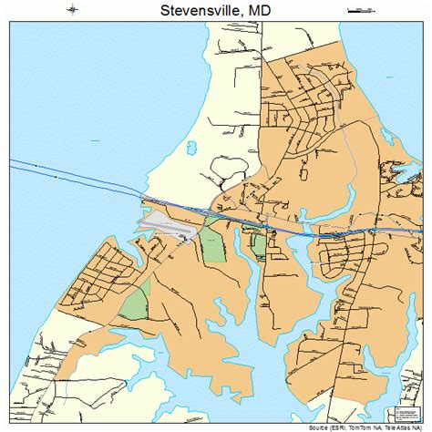 Stevensville Maryland Street Map 2475025