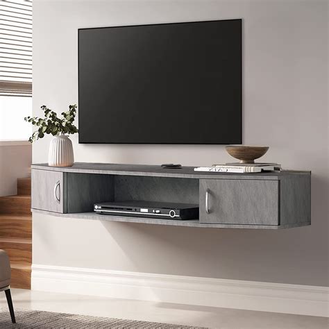 Buy Fitueyes Floating Tv Stand Wall Ed Entertainment Center Media Console Storage Cabinet Under