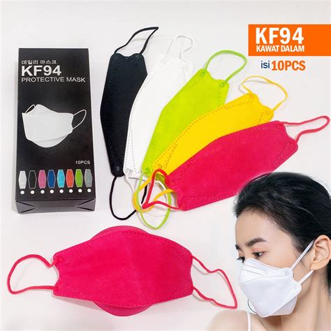 Jual Masker KF94 Isi 10pcs Per BOX Masker Korea Model Evo Plusmed