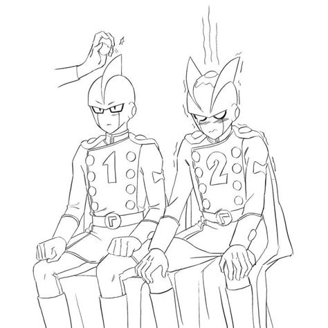 Two Cartoon Characters Sitting Next To Each Other