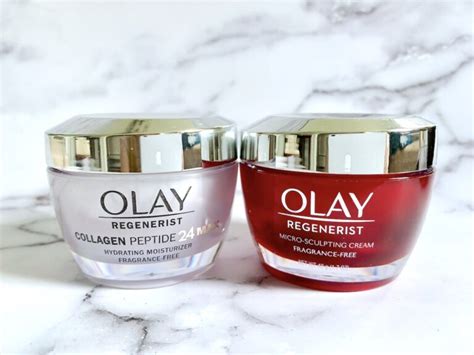 Olay Collagen Peptide 24 vs Regenerist Micro-Sculpting Cream - A Beauty ...