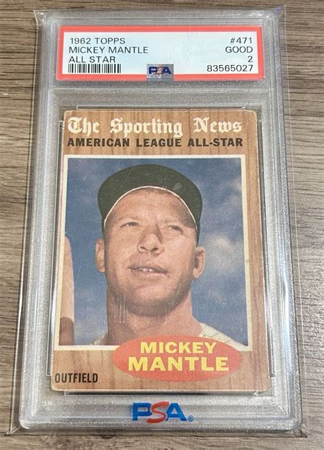 Topps Mickey Mantle All Star Psa Ebay