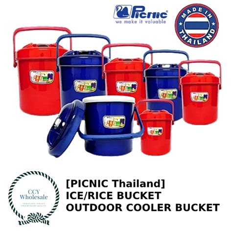 Picnic Thailand Ice Rice Bucket Hot Cold Food Container Bocong Nasi Ais Thermos Panas Sejuk