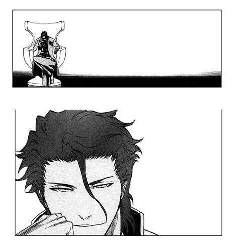 Aizen Manga Panel in 2022 | Character sketches, Manga, Anime