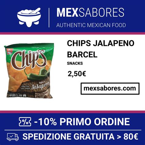 Chips Jalapeno Barcel- Snacks Messicani | MEXSabores - Shop online