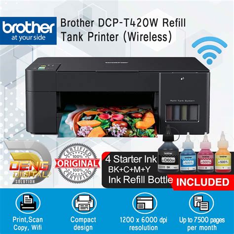 Brother DCP-T420W Ink Tank Printer ( Print / Scan / Copy / Wifi ...