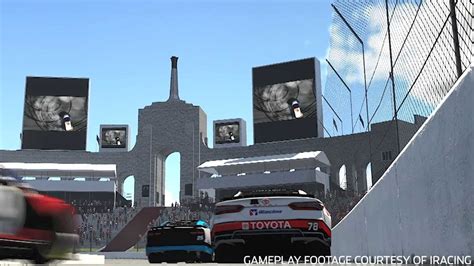 Future NASCAR Track At LA Coliseum Aided By IRacing Pros Traxion