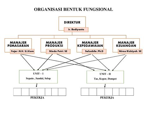 Organisasi Bentuk Fungsional GUDANG MAKALAH