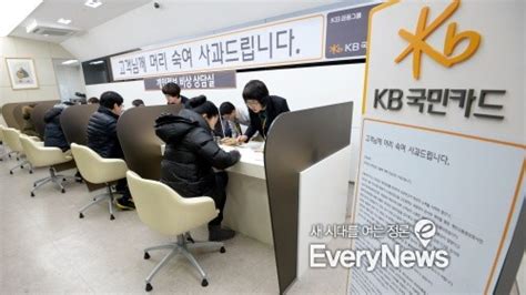 Kb국민·nh농협·롯데카드 석 달간 신규모집 못해 에브리뉴스 Everynews