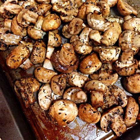 Baked Lemon Thyme Mushrooms Zest