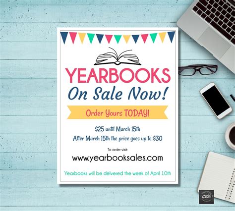 Yearbook Sale Flyer Template School Template Yearbooks On Sale Flyer