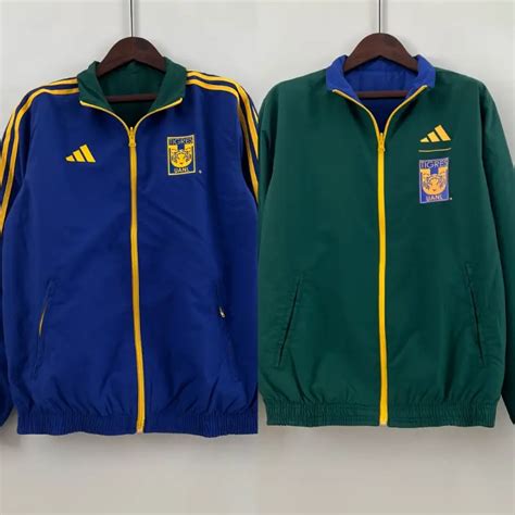 23-24 Tigres UANL Trench Coat Reversible - Soccer Jersey Yupoo