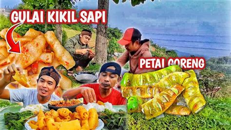 Mukbang Gulai Kikil Sapi Pete Goreng Dan Lalapan Rebus YouTube