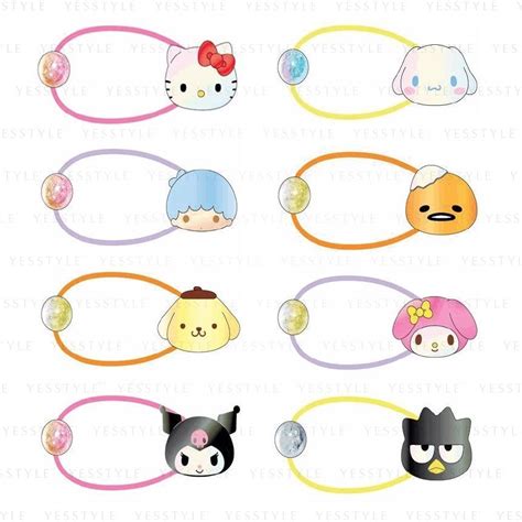 Sanrio Mascot Pony Tail Hair Tie 12 Types Yesstyle Ponytail